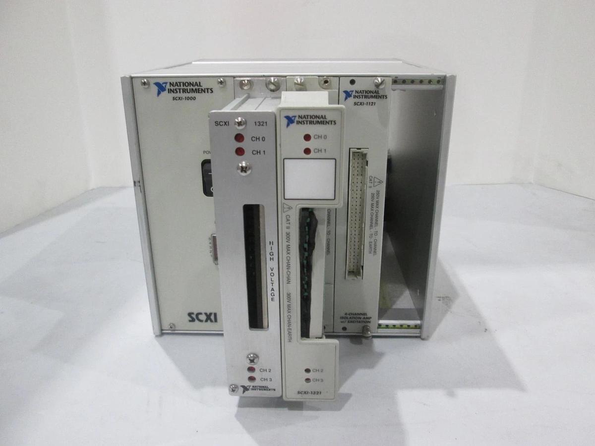Used National Instruments, SCXI-1000 Chassis w/SCXI-1321 and SCXI-1121, Used