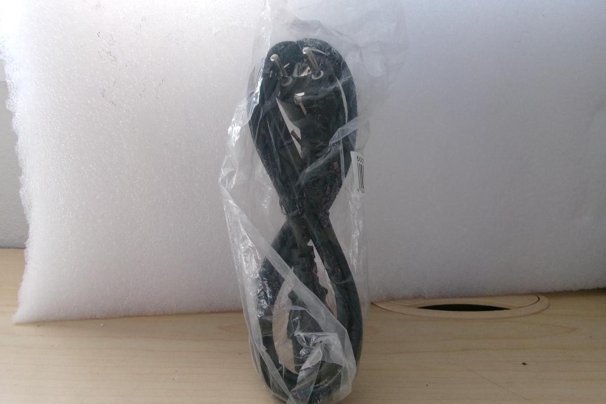 Used Qiaopu type E, power supply cord, angled head,16A 250V, new