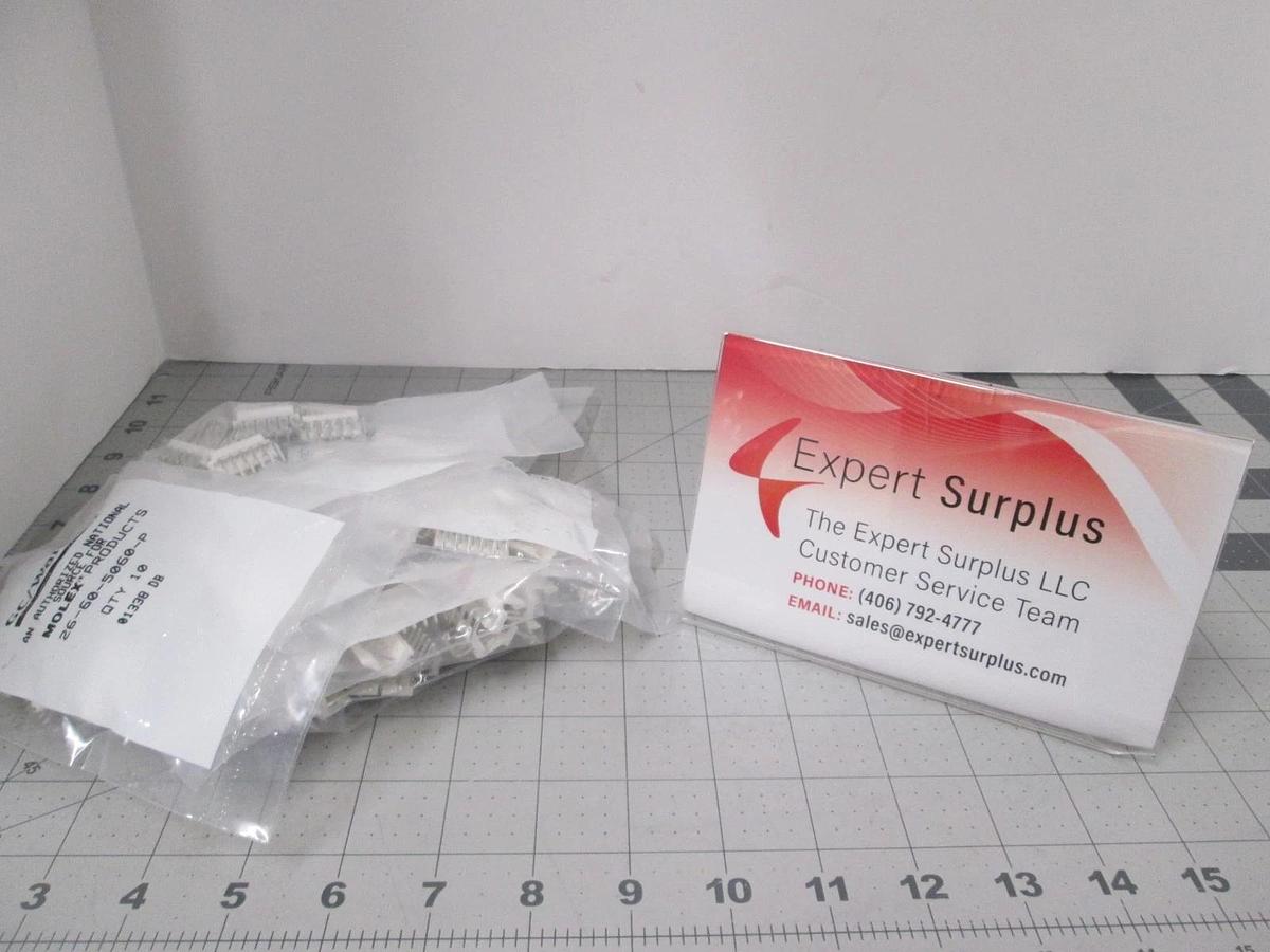 Molex, 26-60-5060-P, Connector, GC Waldom Header 6 POS right Angle, Tin, New