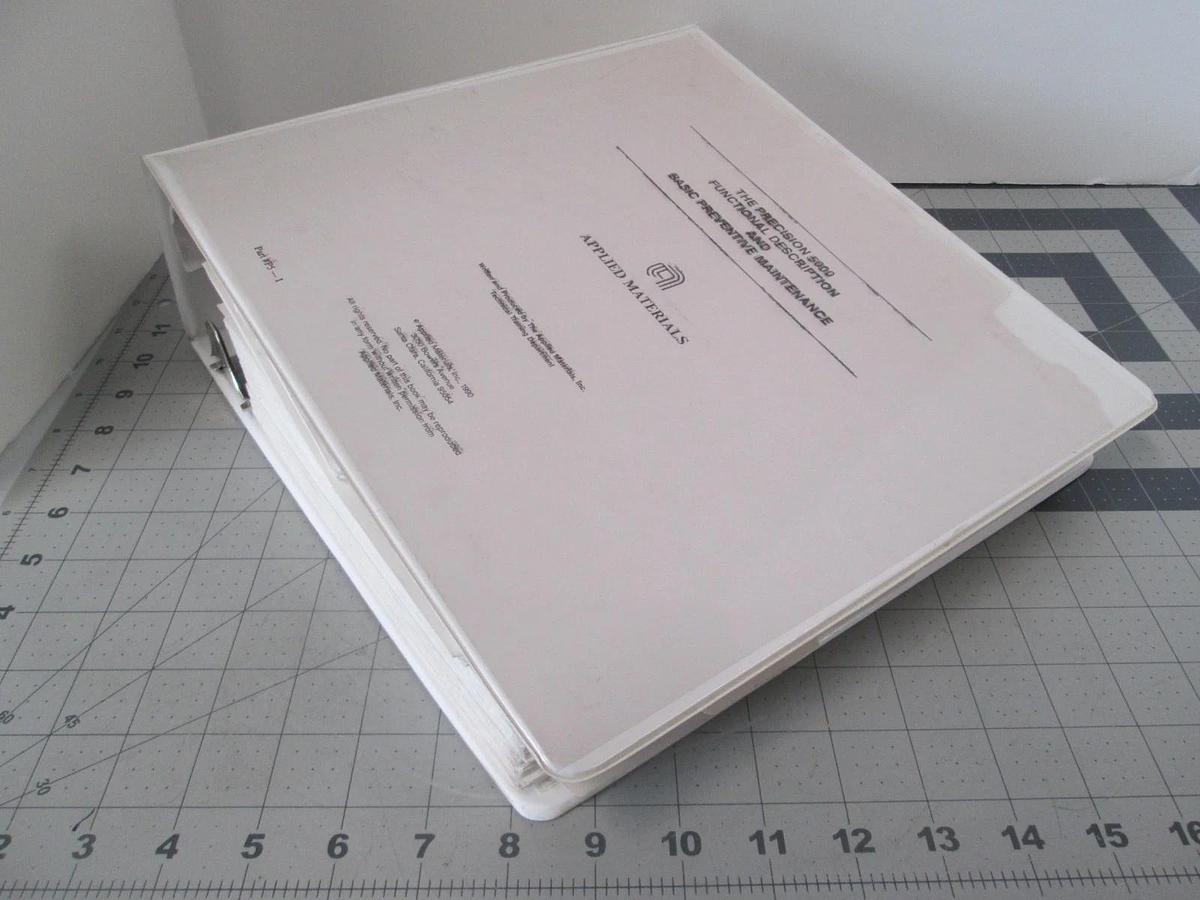 Used Applied Materials, Precision 5000 Mark 2, Functional Description Training, Used