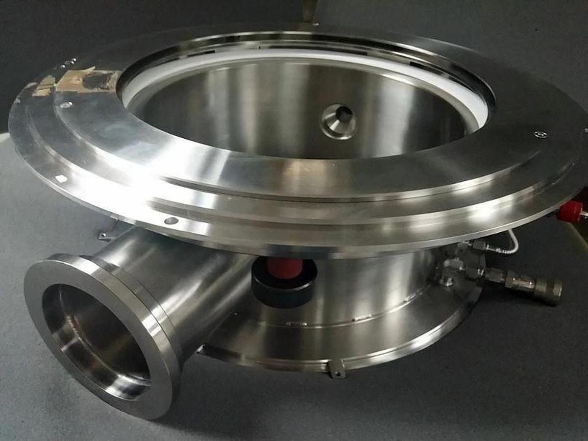 Used TEL Tokyo Electron Process Chamber Manifold Flange Plenum, Used