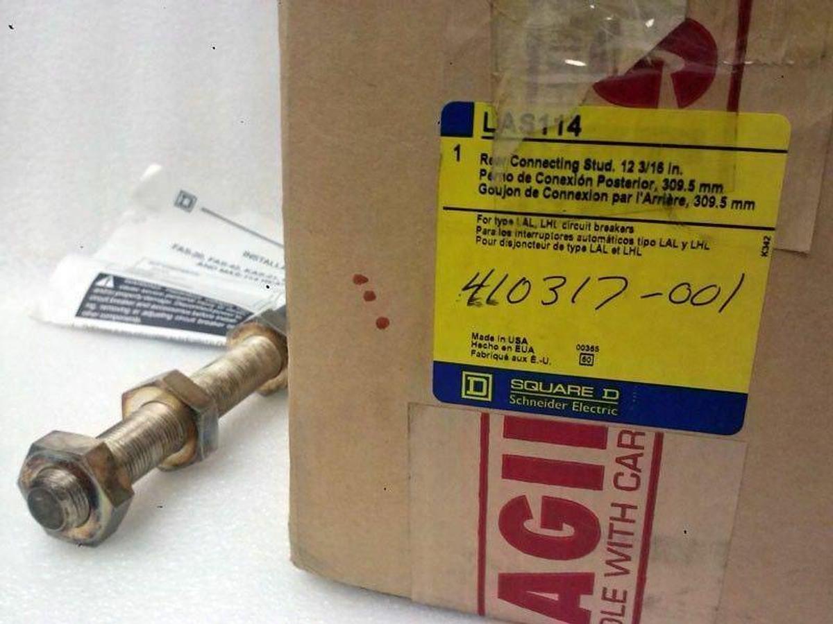Square D LAS114 Rear Connecting Stud for LAL LHLCircuit Breaker, Lot of 4, New