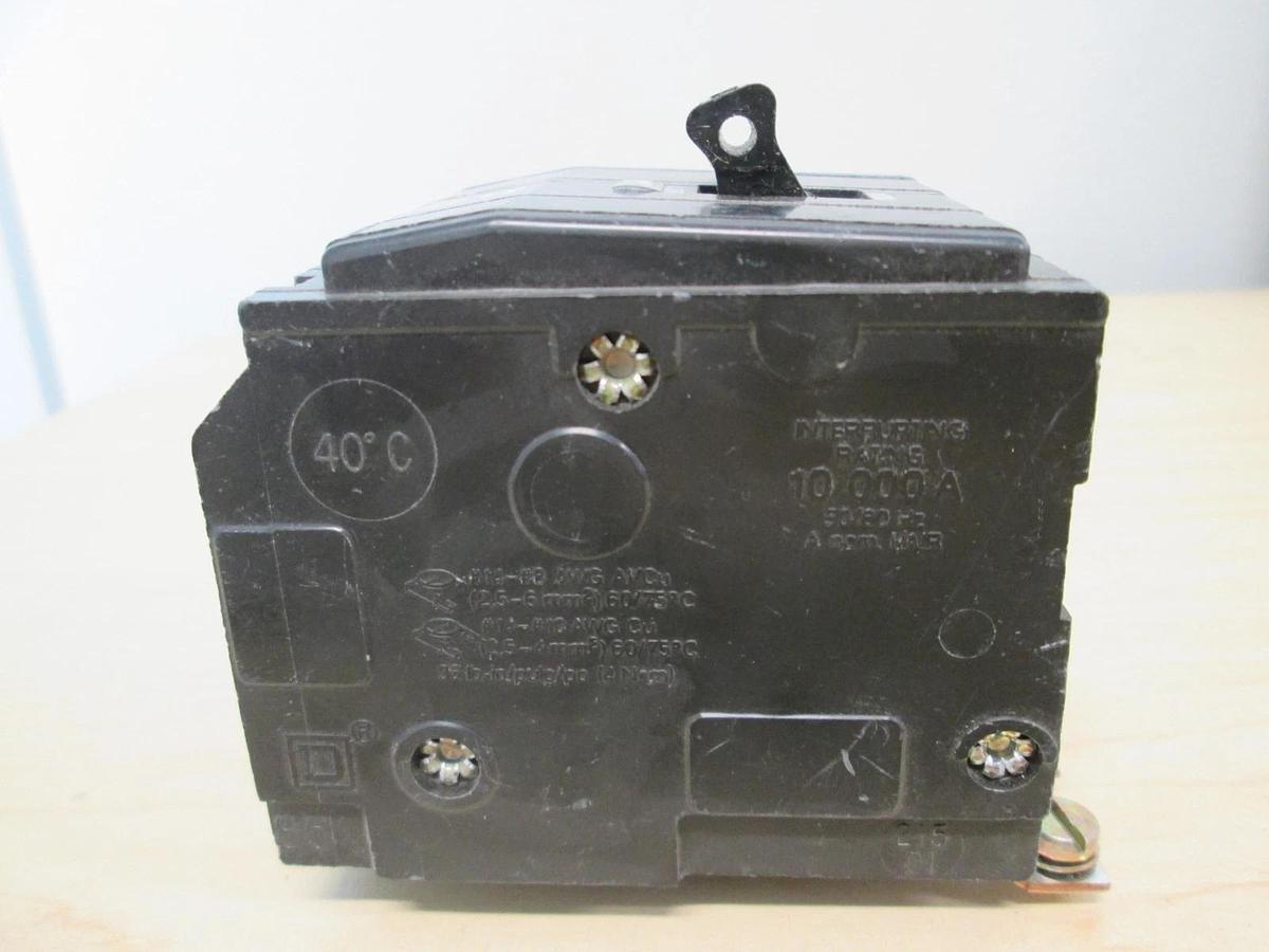Used Square D, L-4061, Type QOB, 3 Pole Circuit Breaker, 25A, Used