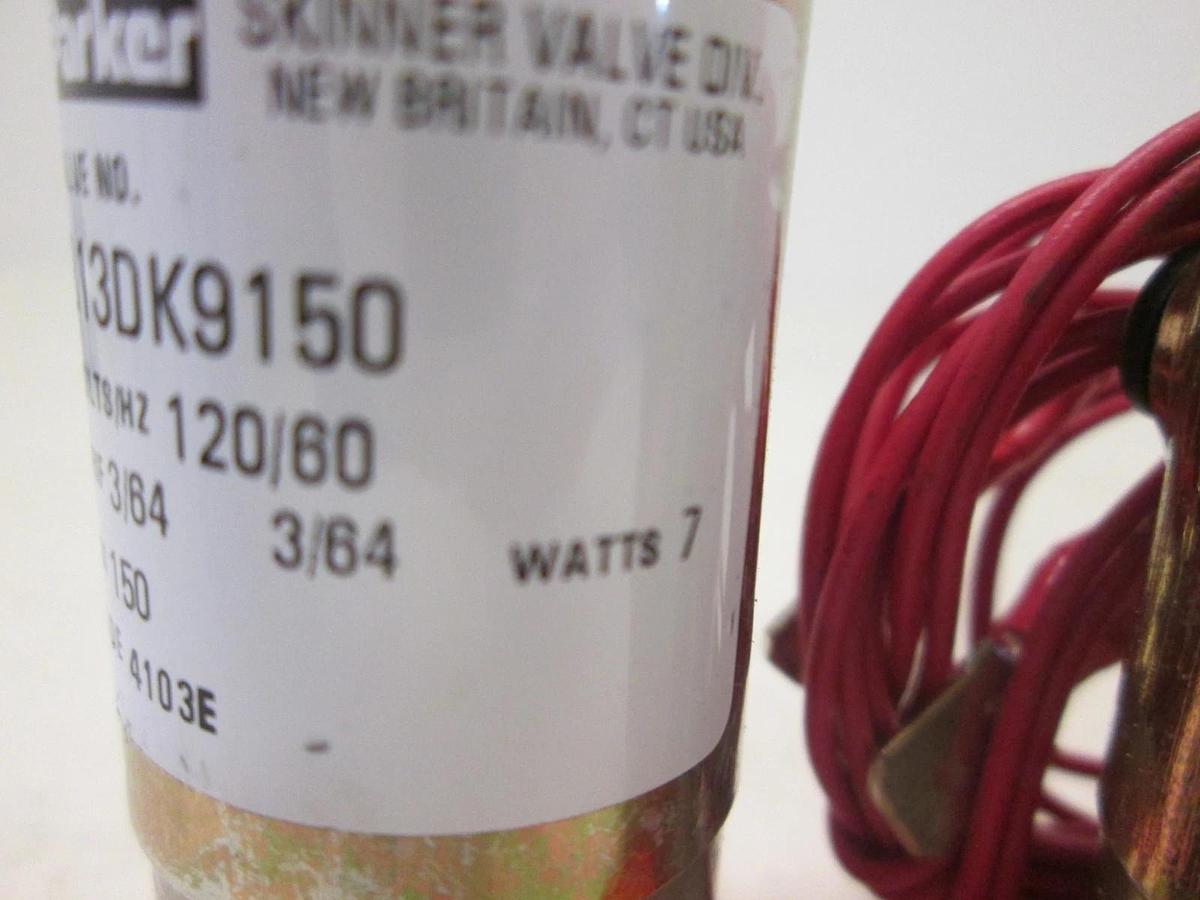 Parker, Solenoid Valve, B13DK9150, 3/64 Orifice, 150 PSI, 120V, New, Lot of 2