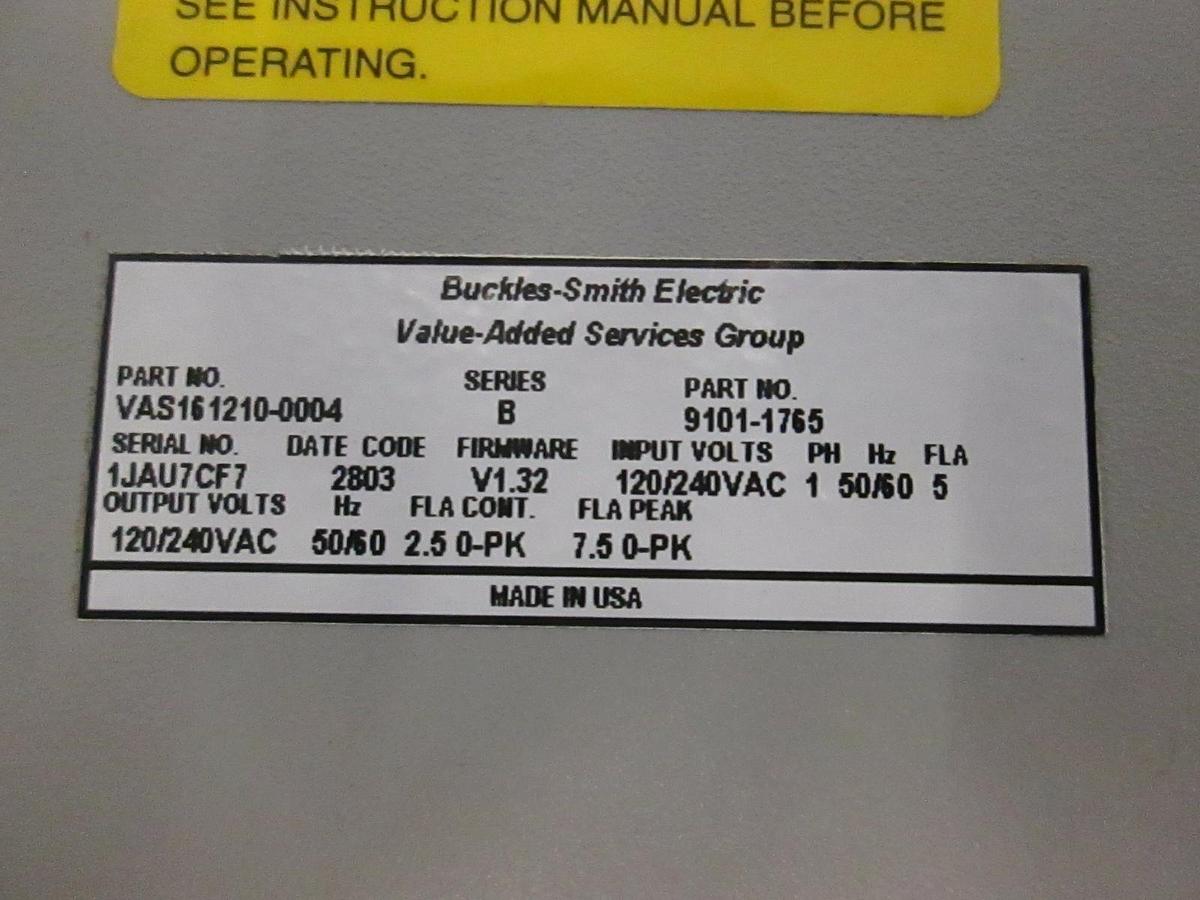 Used Allen-Bradley, Ultra 3000 Servo Drive, VAS161210-0004, Used
