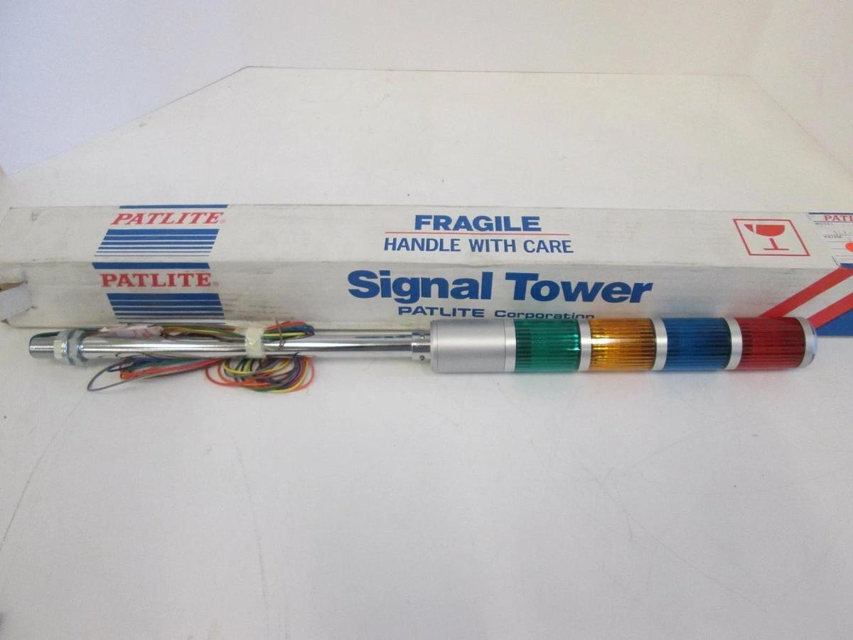Patlite, SLF-402V/ SLF-V, Signal Light Tower, 24V AC/DC, RYGB, New