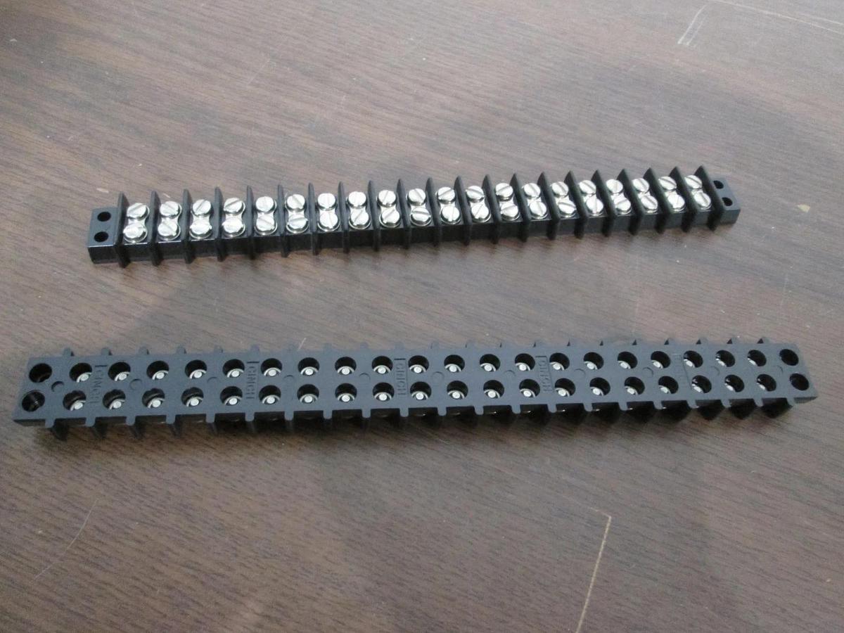 Used Cinch, 20 Position Terminal Block, Used, Lot of 2