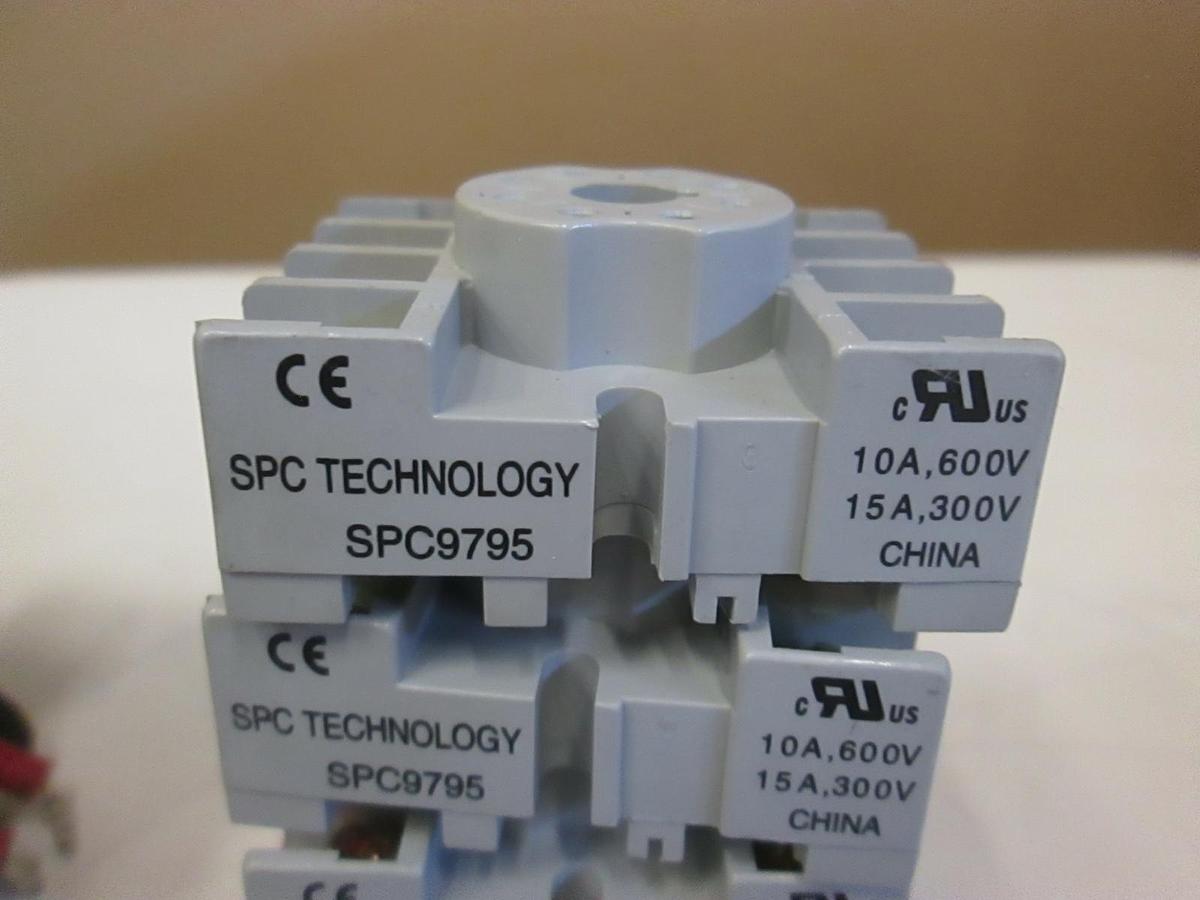 Used Assortment of Base Socket for Relays, Used Lot of 19