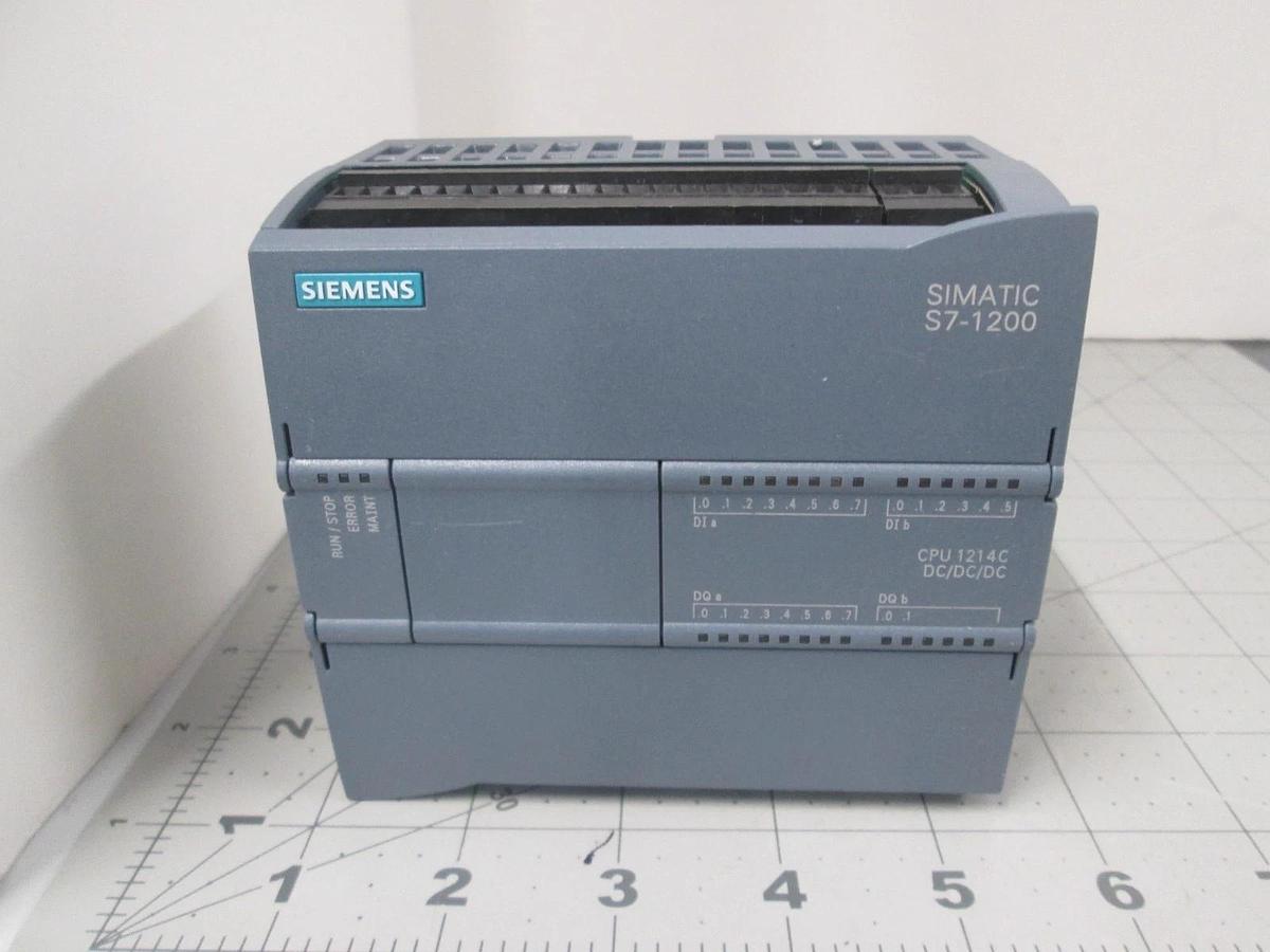 Used Siemens, Simatic S7-1200, CPU 1214C, 6ES7 214-1AE30-0XB0, Used