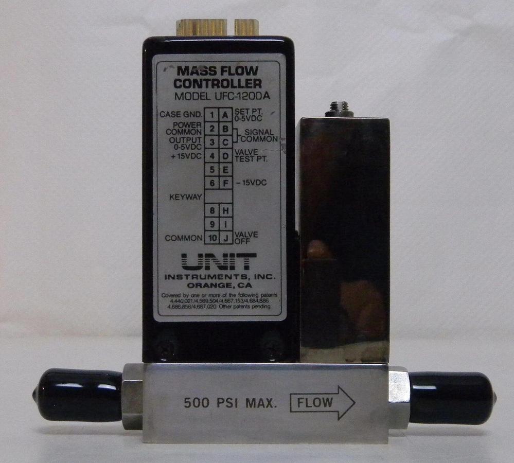 Used Unit UFC-1200A Mass Flow Controller, Gas- O2, Range- 2 SLM, Used