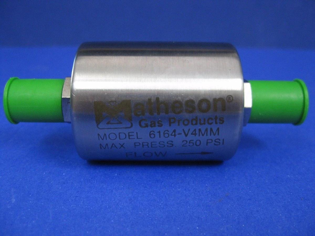 Used Matheson Inline Gas Filter 6164-V4MM, 1/4" Male VCR, Used