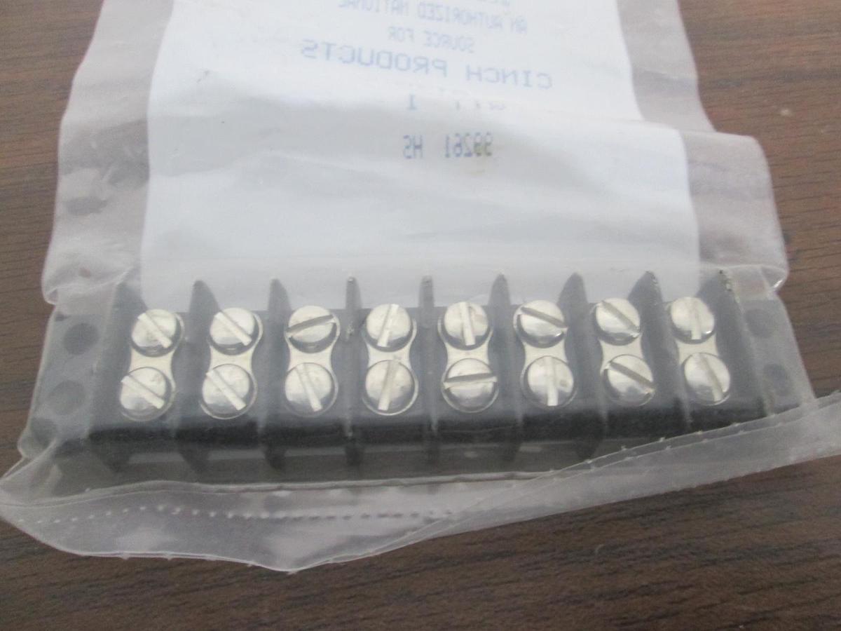 Used Waldom/Cinch, 8140, 8 Position Terminal Block, New