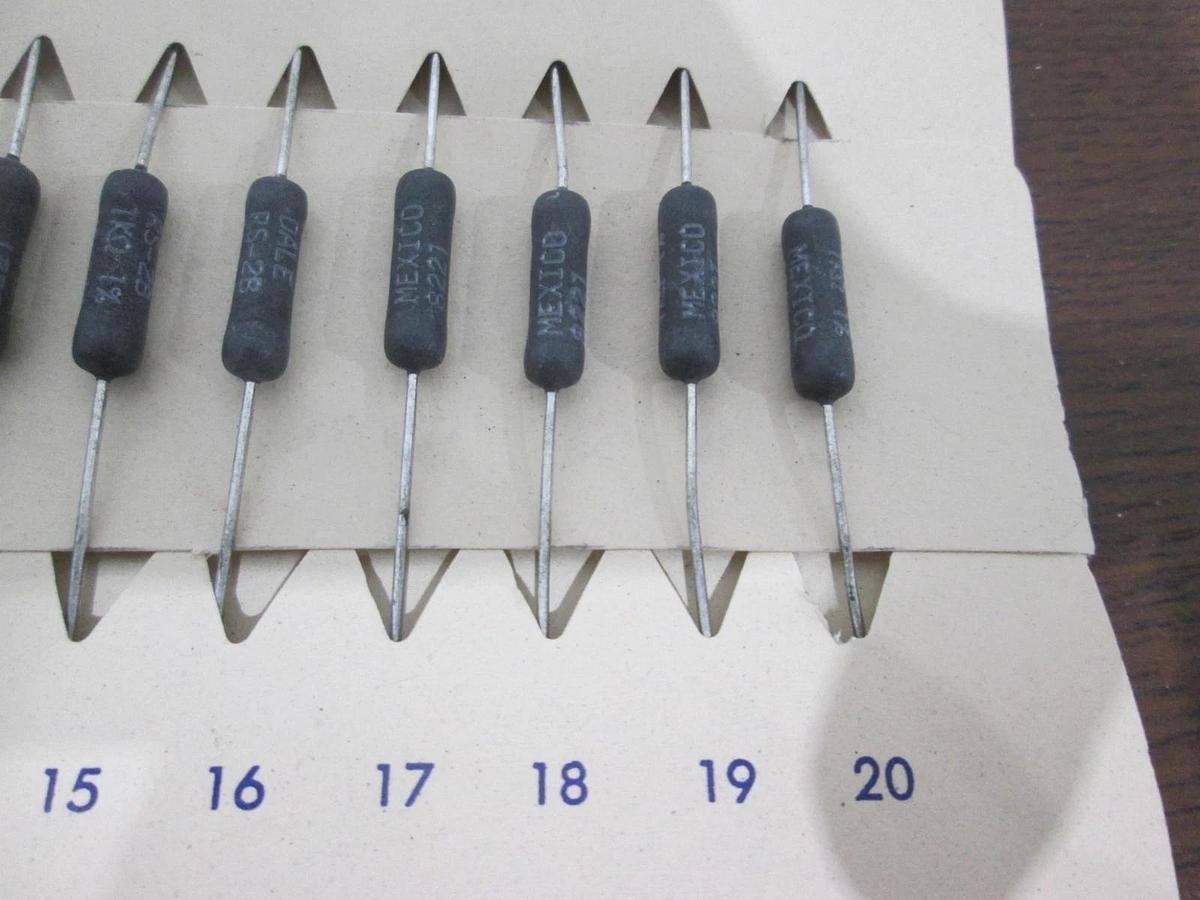 Dale, RS-28, 1k, 1 % metal film Resistor, New, Lot of 20
