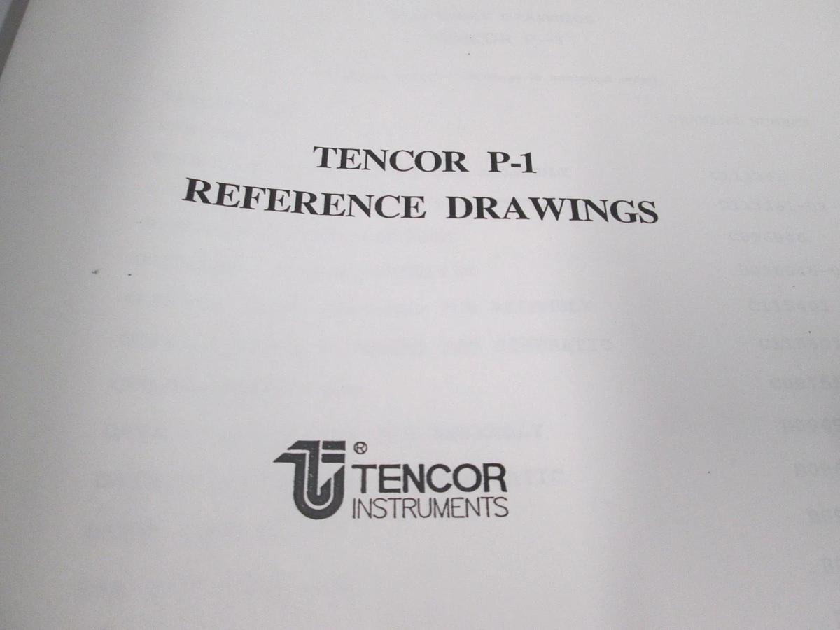 Used Tencor, Tencore P-1 Reference Drawings, 133680 REV. C 4/90, Used