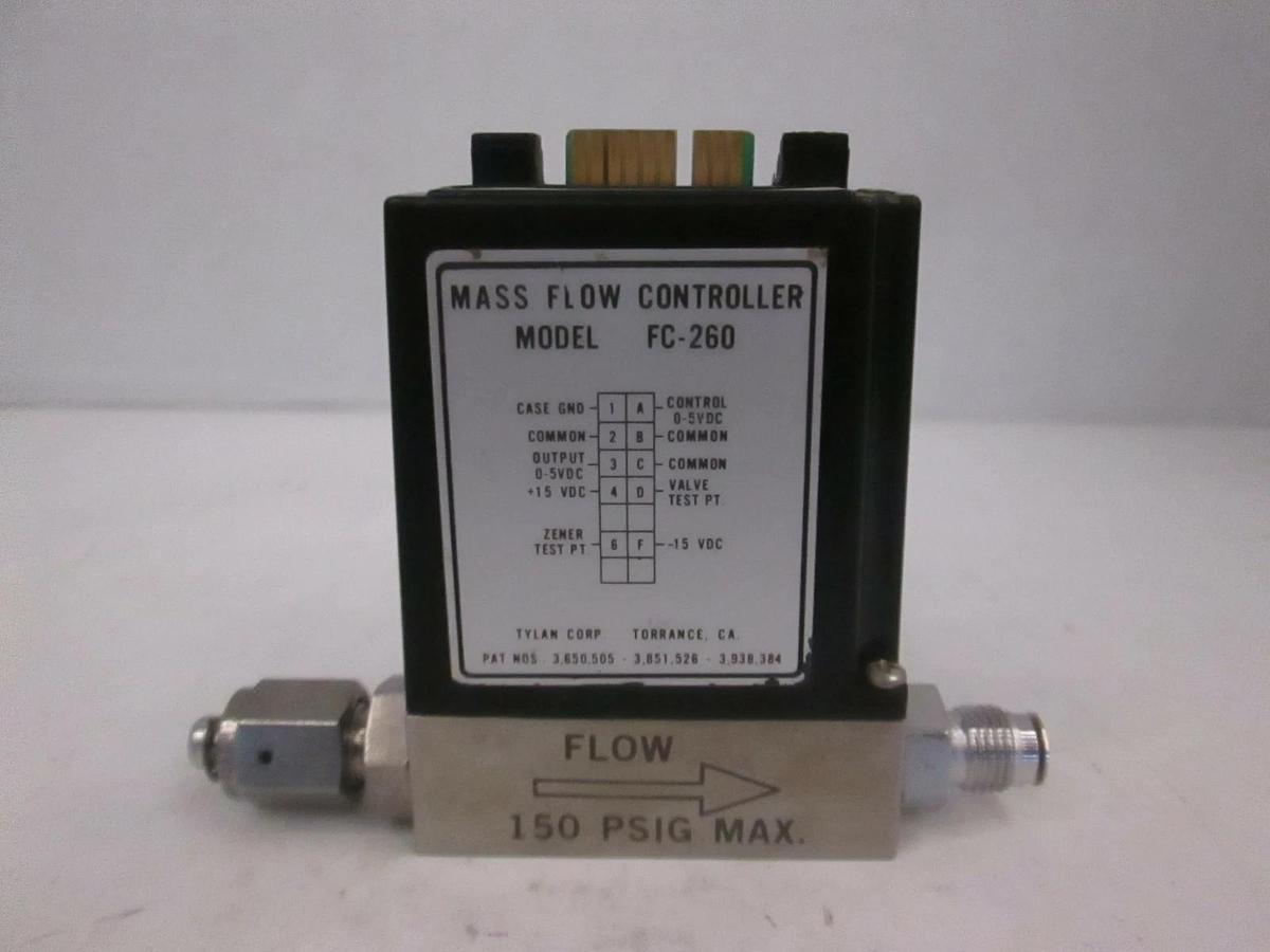 Used Tylan FC-260KZ, Mass Flow Controller MFC, SIH2CL2, 200 SCCM, Used