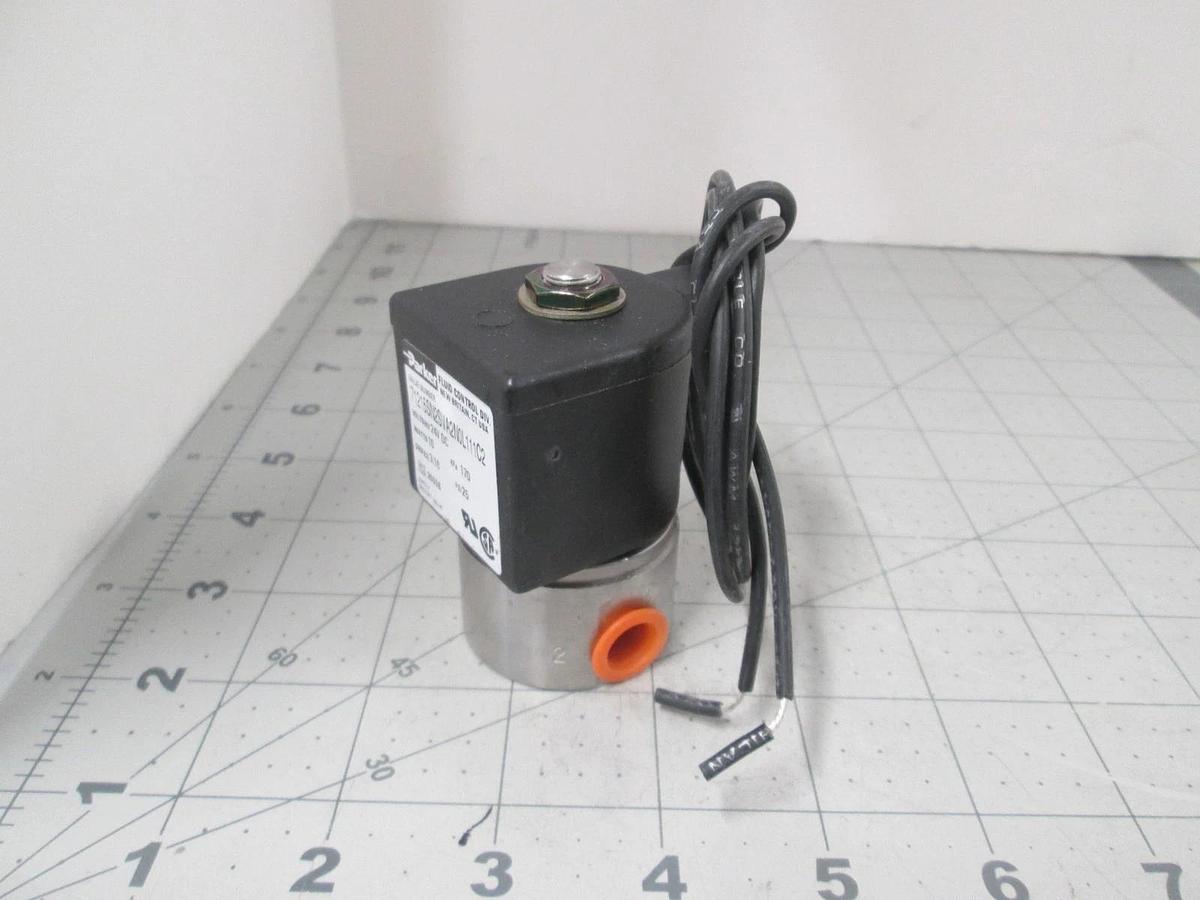 Parker, 71215SN2SVA2N0L111C2, Solenoid Valve, 10W, 25 PSI, 3/16 Orifice, New