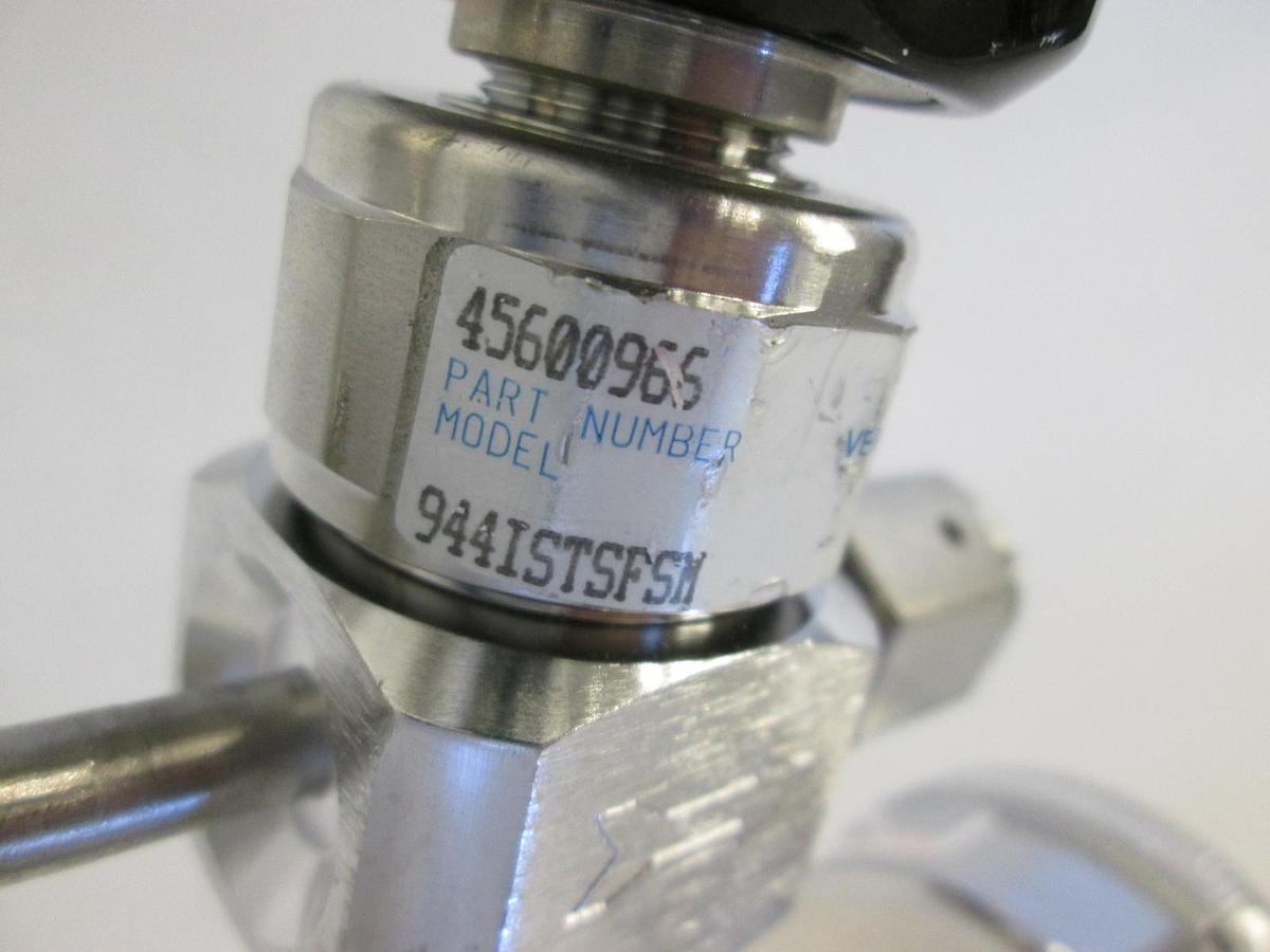 Used Valve Gas Stick Assy w/ (3) Parker Valves, Gauge