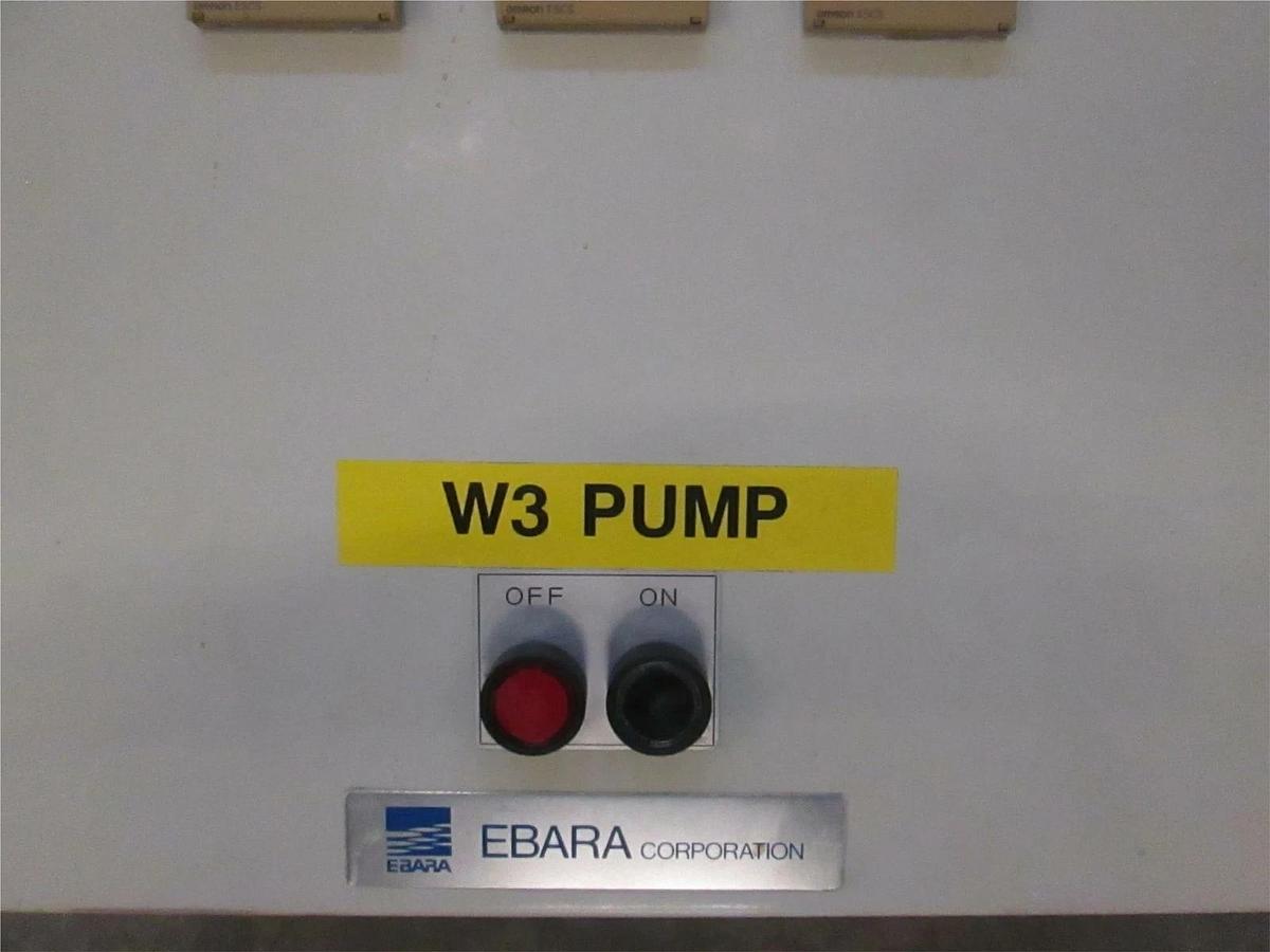 Used Ebara 80x25 Pump Electrical Control Box, VRR23.7LX, Used