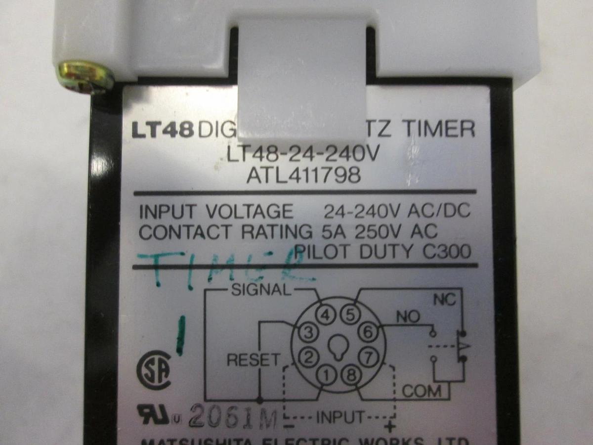 Used Matsushita, Digital Quartz Timer, LT48, Used