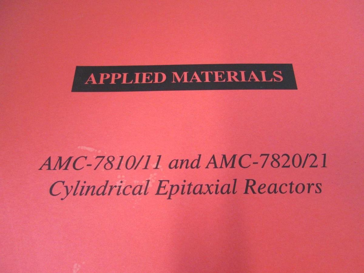 Used Applied Materials, AMC-7810-11, AMC-7820-21 Cylindrical Epitaxial Reactors, Used
