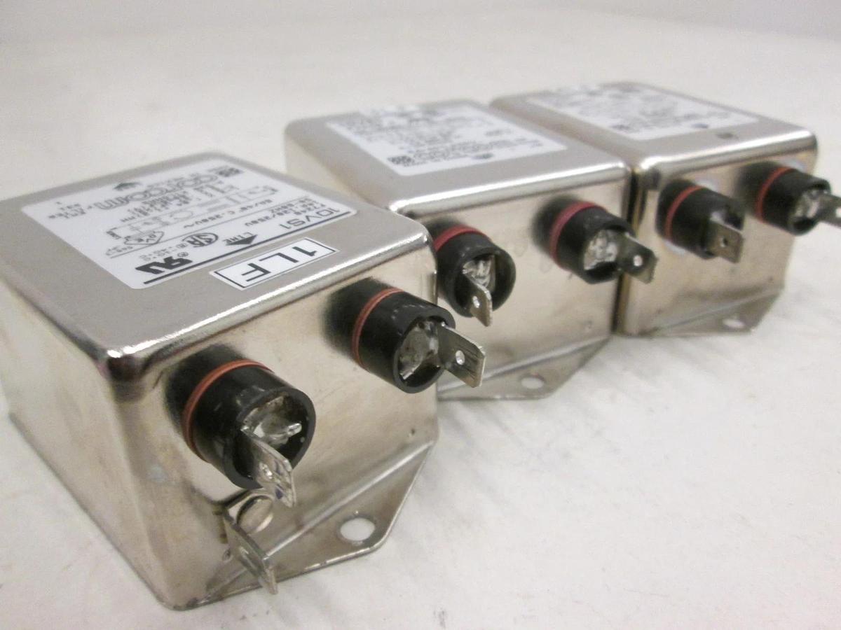 Corcom, 10VS1, F7248, 8A/40C, 250V, EMI Filter, New, Lot of 3