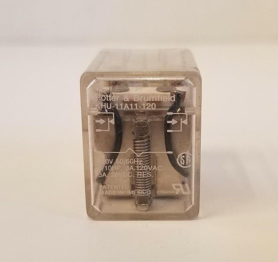 POTTER & BRUMFIELD KHU11A11-120 Relay, 3A, 28 VDC, Lot of 2