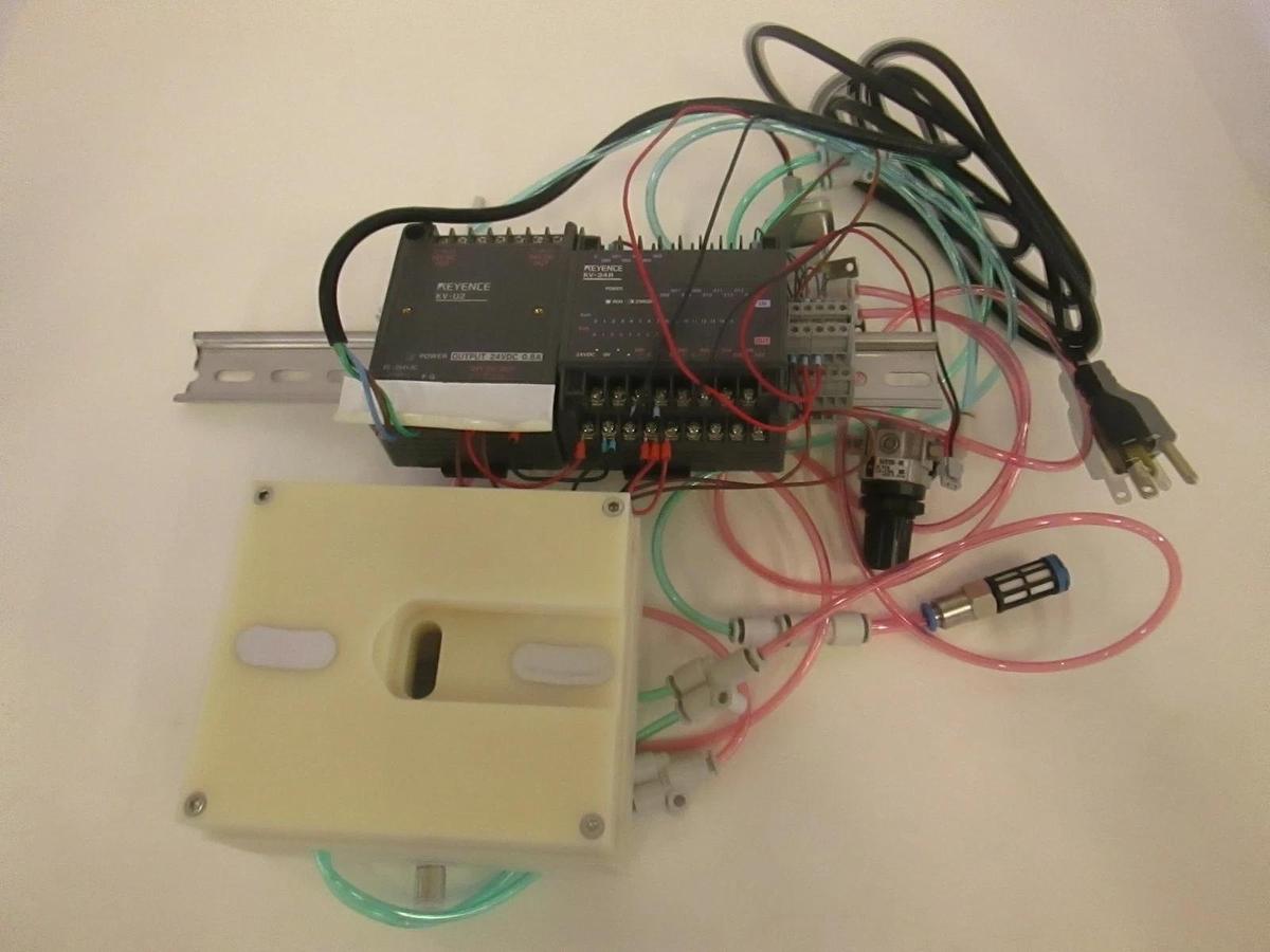 Used Keyence Assy w/ KV-U2 Power Supply, KV-24R Controller, NAR1000-M5, Used