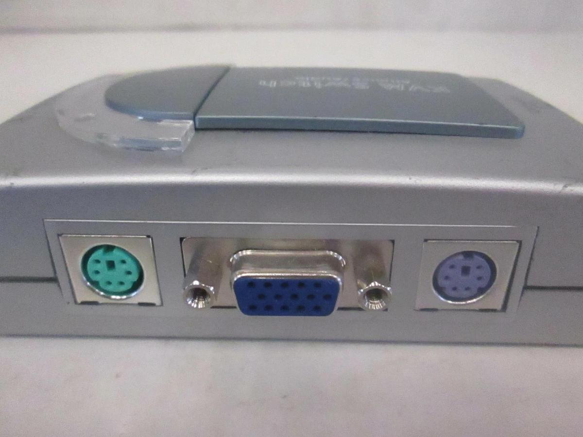 Used 2 Port PS2 Allmice KVM Switch with Audio, CS-A102A, Used