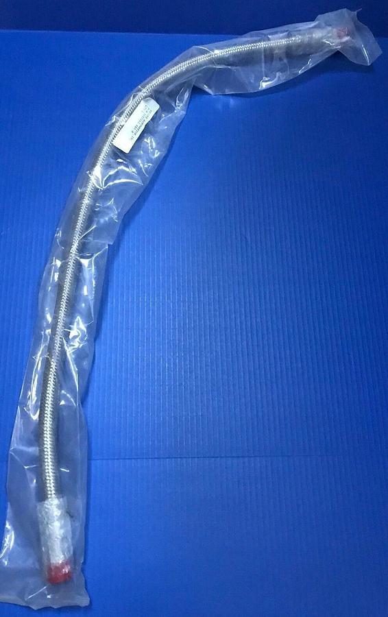 Brooks 8081662 SS Braided Hose 37"L w/ 3/4" OD Male Fittings, New