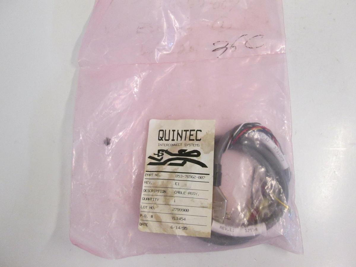 Used LAM Research, Quintec Interconnect Systems 853-76562-007 Cable Assembly, Rev. E1