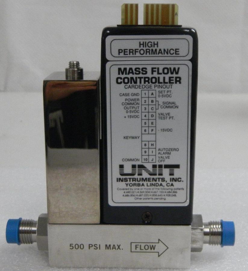 Used Unit UFC-1500A, Mass Flow Controller, Gas- SiH4, Range- 3 SLM, 1/4" M I/O