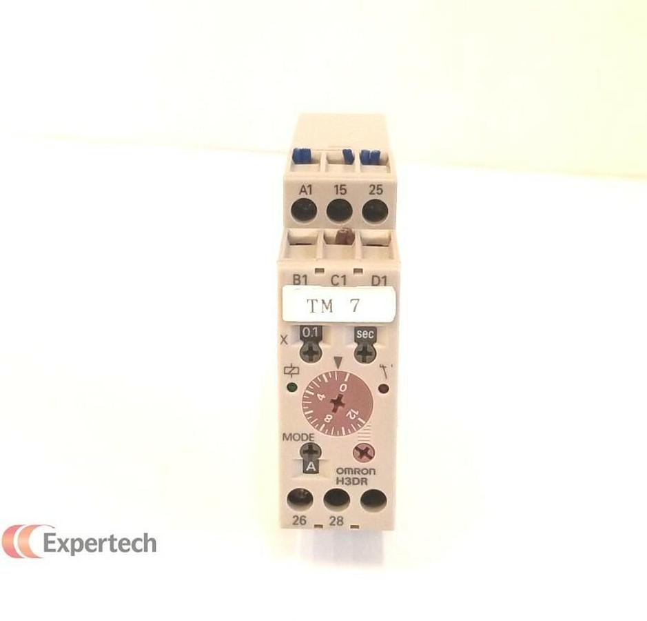 Used OMRON H3DR-A Analog Timer with 6 Ranges, Used