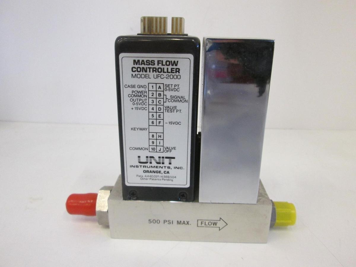 Used Unit Instruments, UFC-2000, Mass Flow Controller, 20 SLM, H2, Used