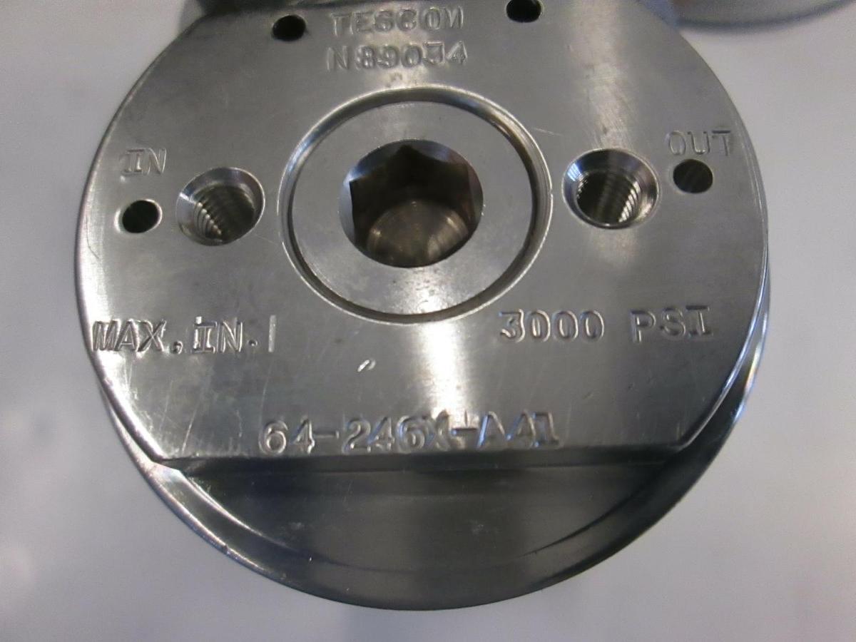 Used Tescom Stainless Steel Regulator, 64-246X w/ 30-0-60 PSI Gauge, Used