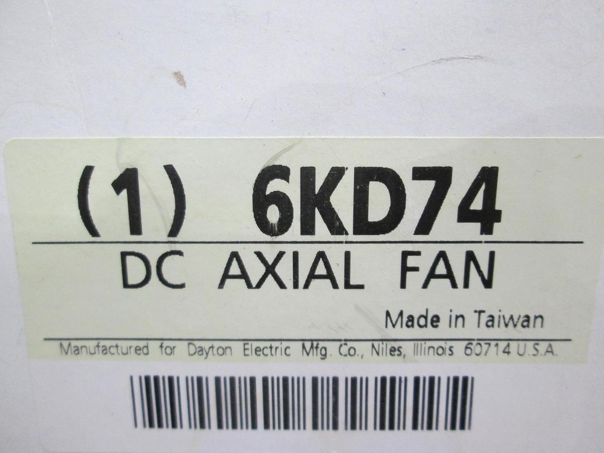 Used Dayton, Model 6KD74, DC Axial Fan, 24V, New