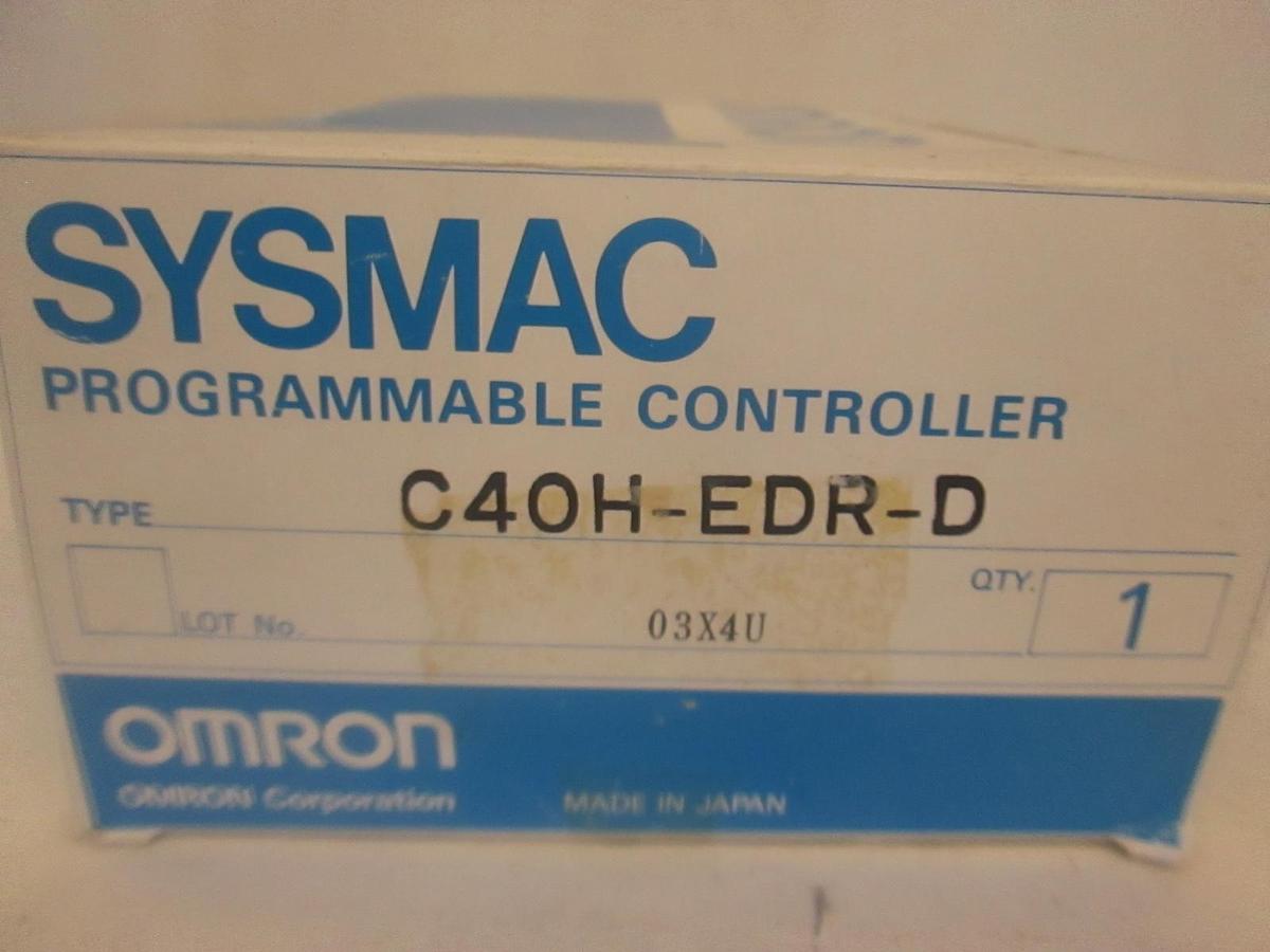 Used Omron, Sysmac Programmable Controller, C40H-EDR-D, New Open Box