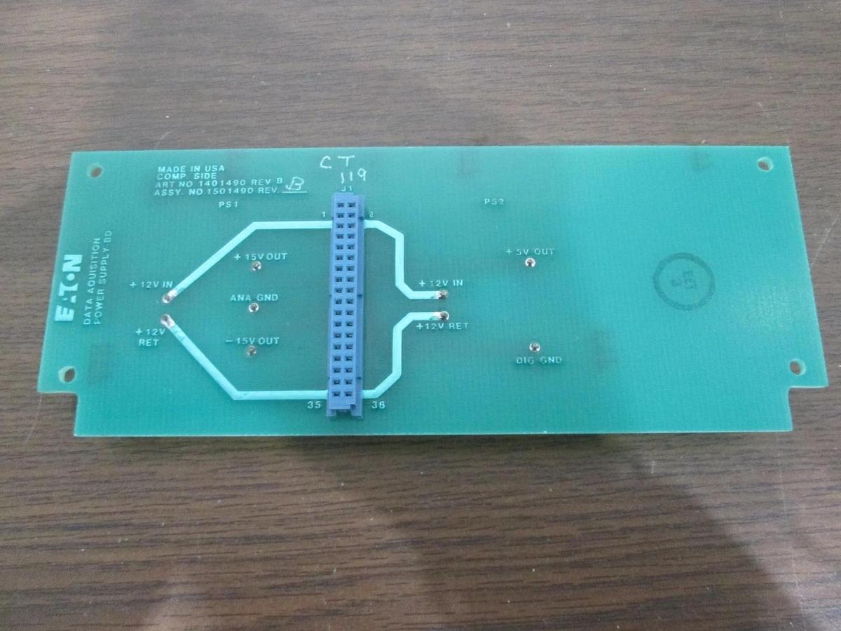 Used Eaton, 1501490, Data Acquisition Power Supply PCB Assy, Used