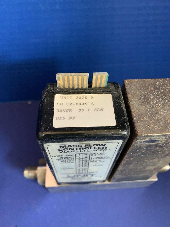 Used Unit UFC-2020A Mass Flow Controller, N2, 30 SLM, 1/4" MVCR, Used