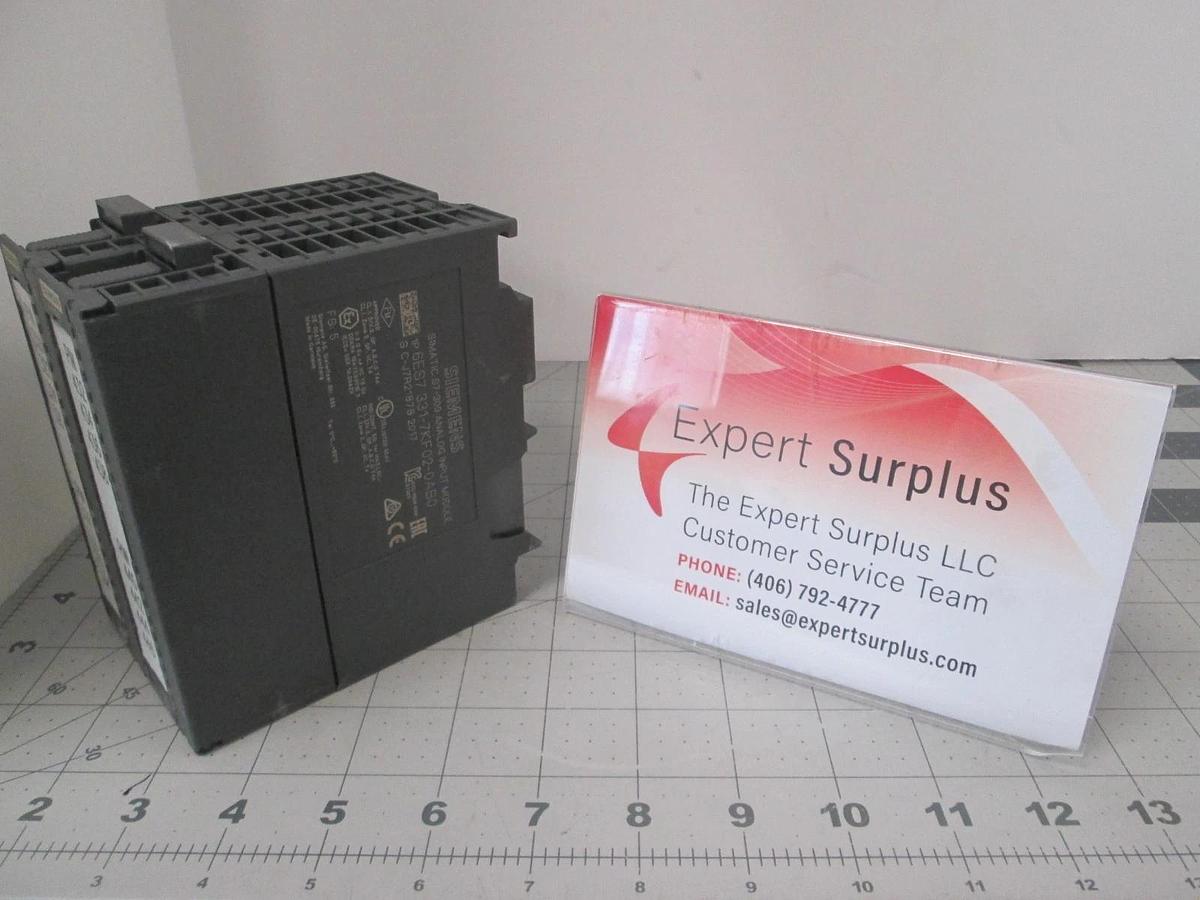 Used Siemens, Simatic S7-300, Analog Input Module,6ES7 331-7KF02-0AB0, Used, Lot of 2