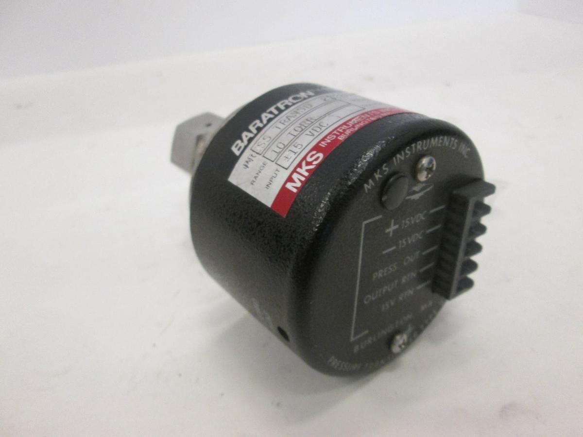 Used MKS, Baratron 10 Torr Pressure Transducer, 222BHS-A-A-10SP9-81, Used