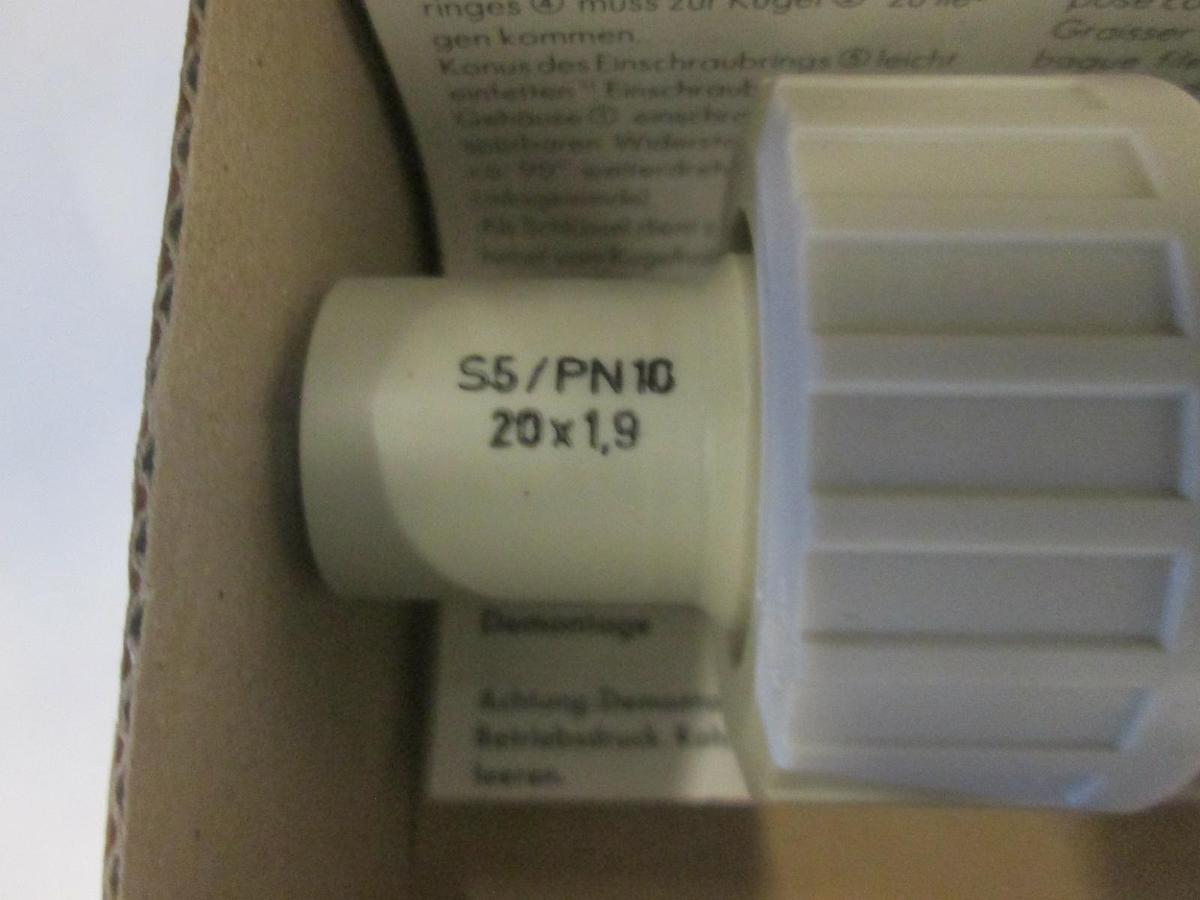 Georg Fischer, Ball Check Valve, PP-H, 167.360.482, New, Lot of 3