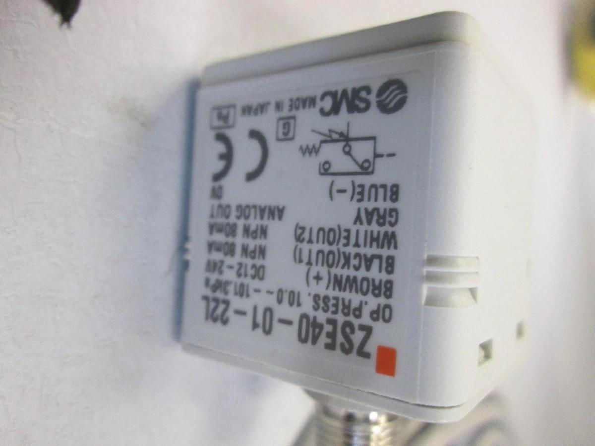 Used SMC, ZSE40-01-22L, High Precision Vacuum Switch, Used