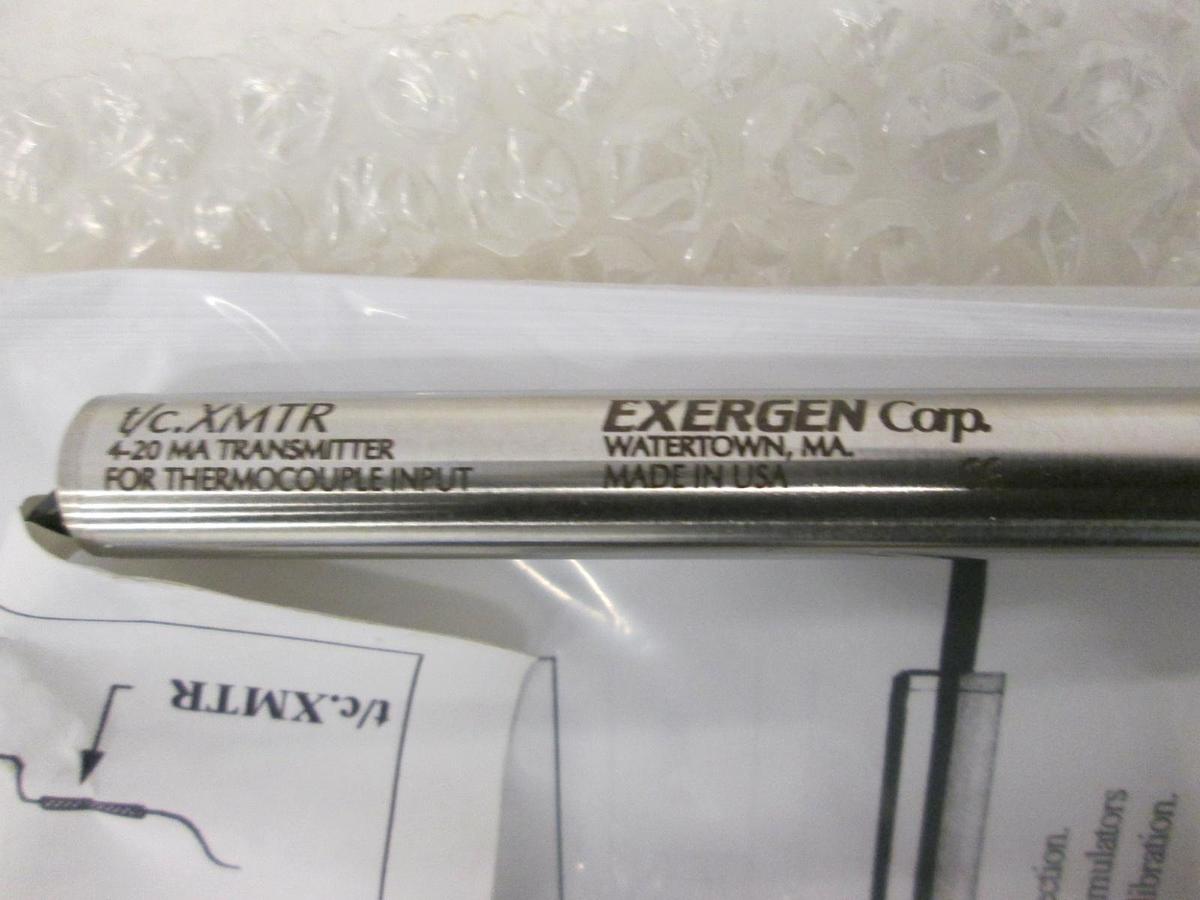 Exergen Corp, T/C. XMTR, 4-20 MA Transmitter for Thermocouple Input, New