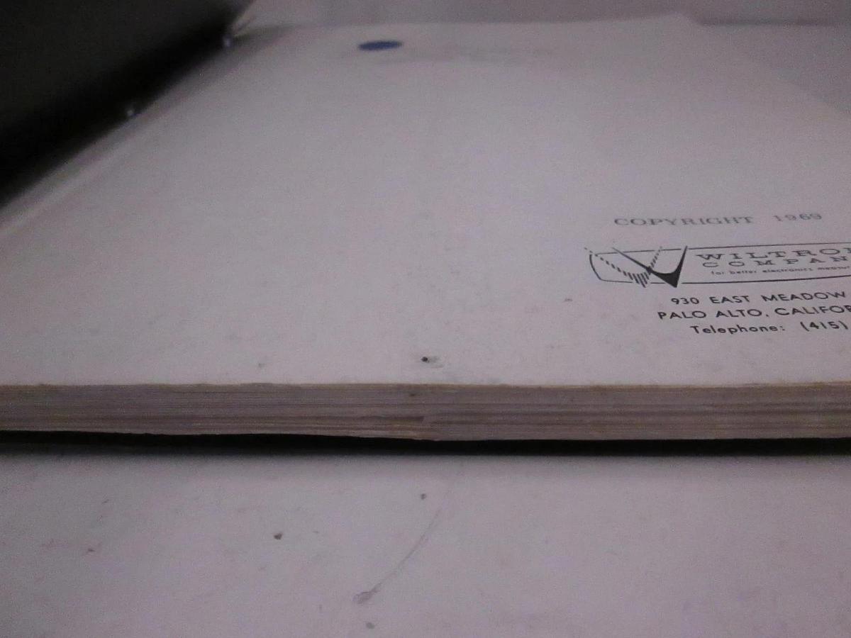 Used Weinschel Model 310B Network Analyzer w/ Model 311x Series Resolver Manual, Used