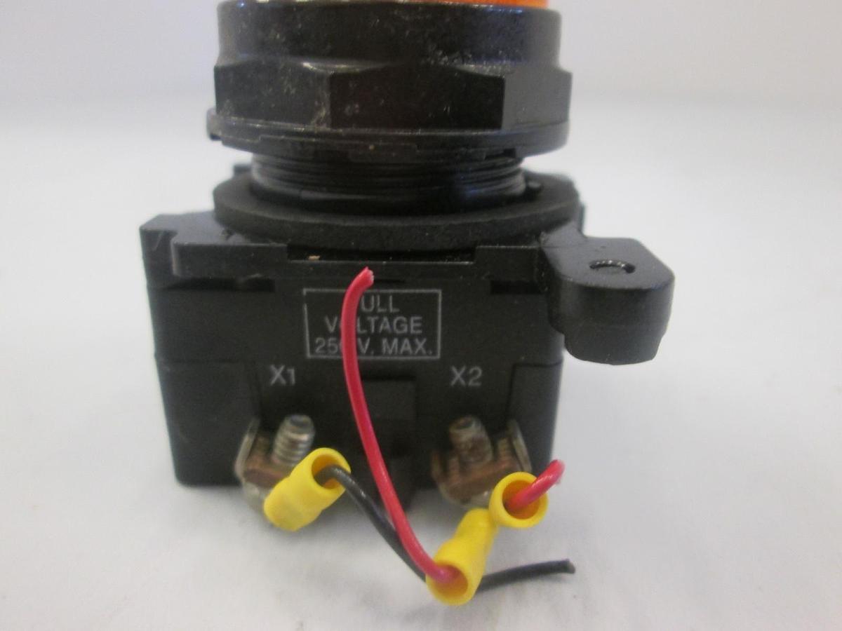 Used Cutler Hammer, 10250T, Orange Button Switch, Used