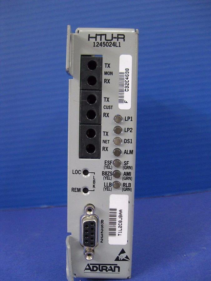 Used Adtran 1245024L1 T400 Low-Voltage HTU-R Tranceiver Module, Used