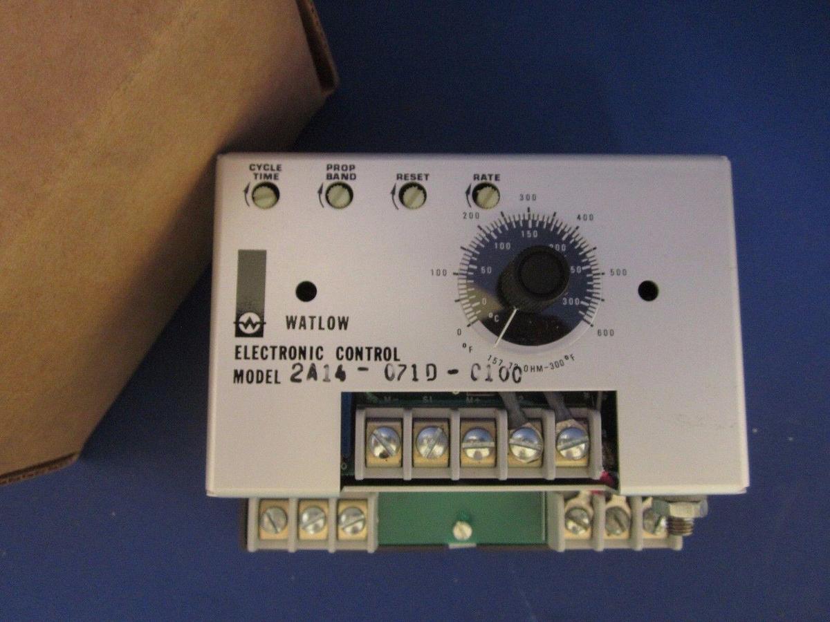Watlow 2A14-071D-0100 Electronic Control, 0-600F, 0-300C, NIB