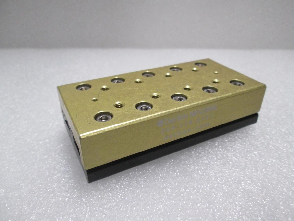 Used Del-Tron, NBT-2080A, Linear Bearing Guide Block w/ Guide Rail, Used