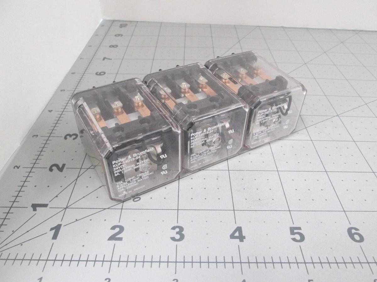 Used Potter & Brumfield, KUP-14D15-24, Power Relay, Used, Lot of 3