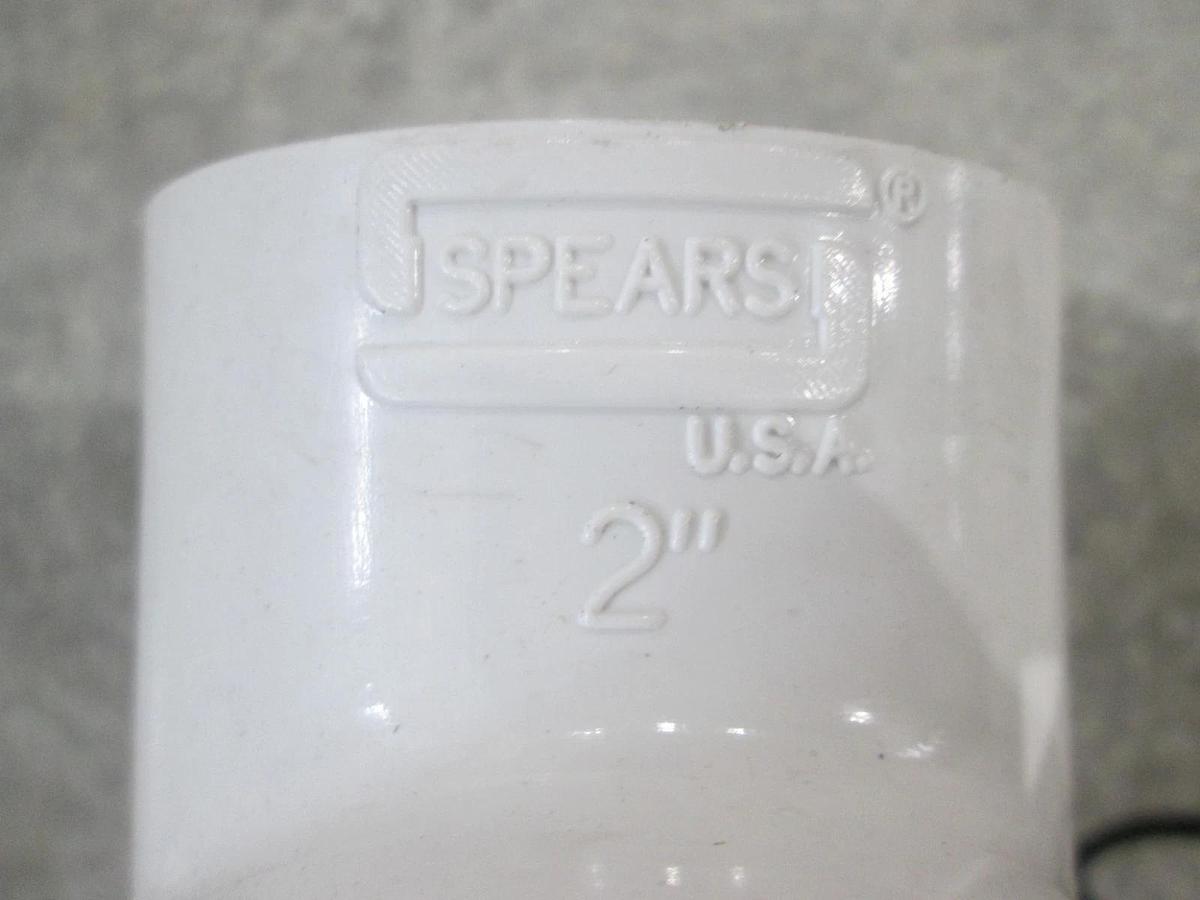 Spears, SCH 40 D2466, 401-020, 2", White Tee Fitting, New, Lot of 2